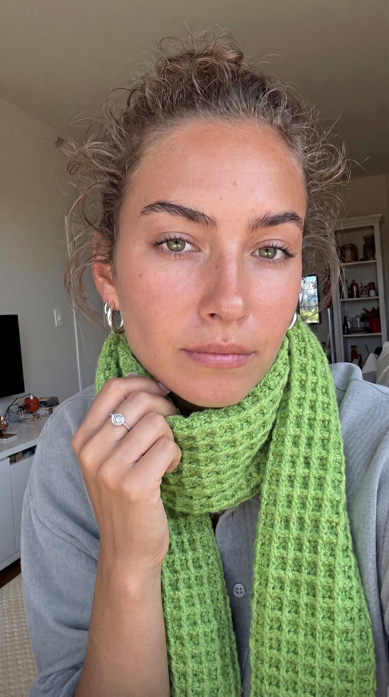 Artisan Scarf in Sage Green—JJ’s Stitch