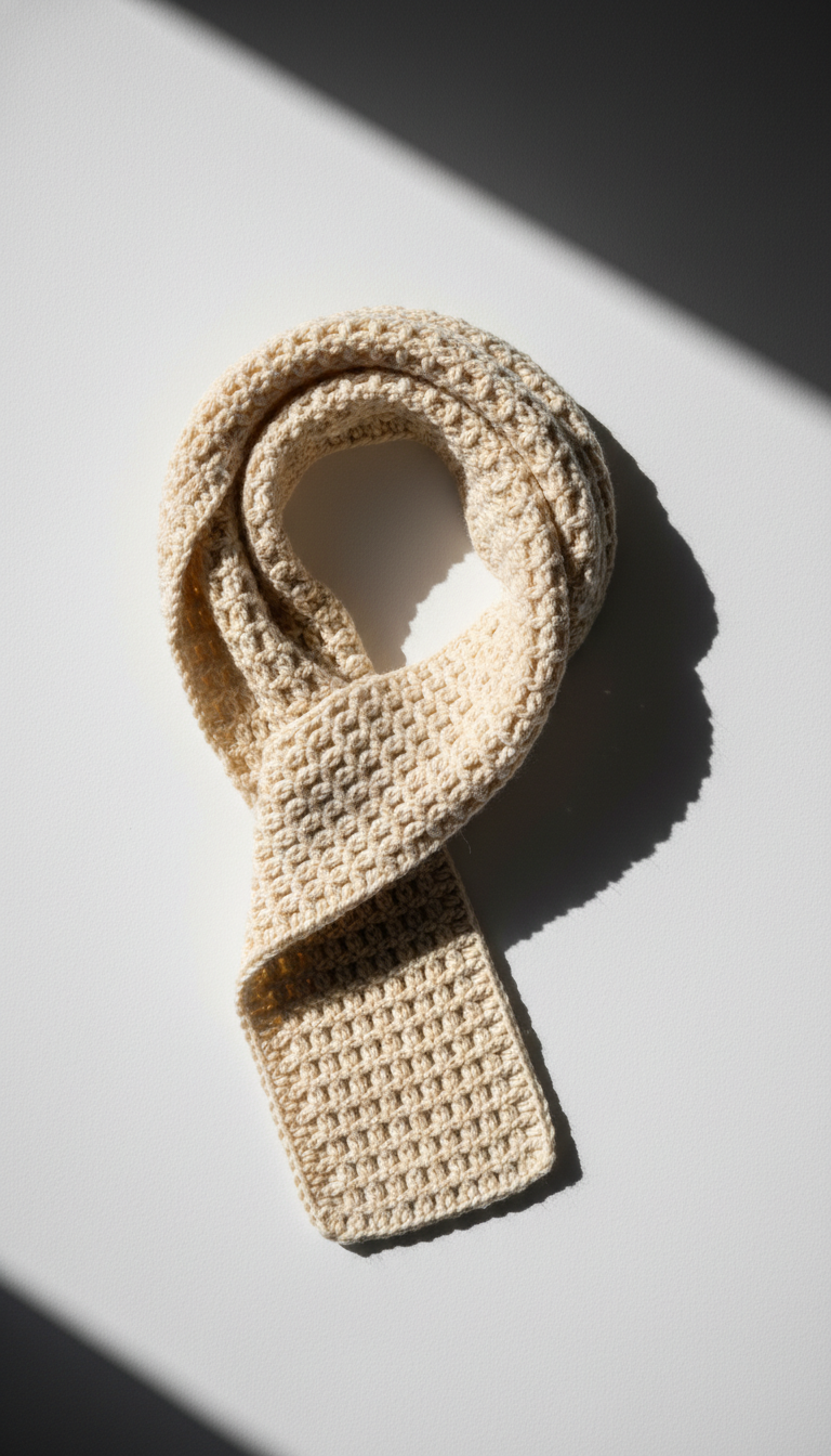 BrunnaCo's Artisan Handmade Crochet Scarf – Off White Boutique Collection