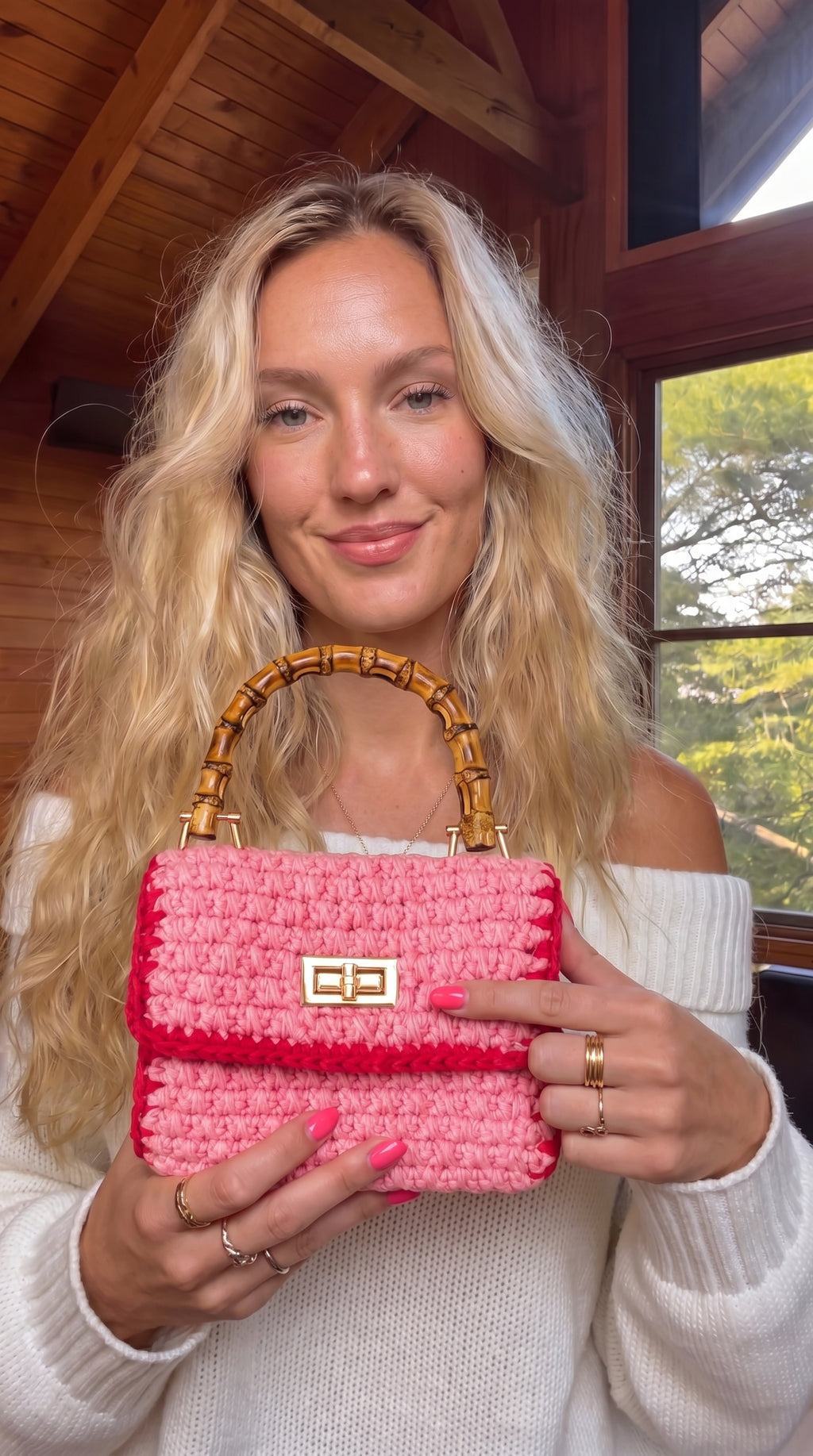 JJ’sStitch-Airmail Mini Crotchet Handbag