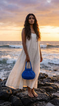 Handmade Crochet Bucket Bag – Azure Blue | JJ’s Stitch