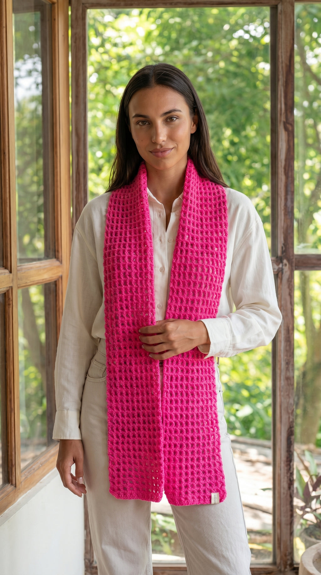Artisan Scarf Hot Pink—JJ’s Stitch