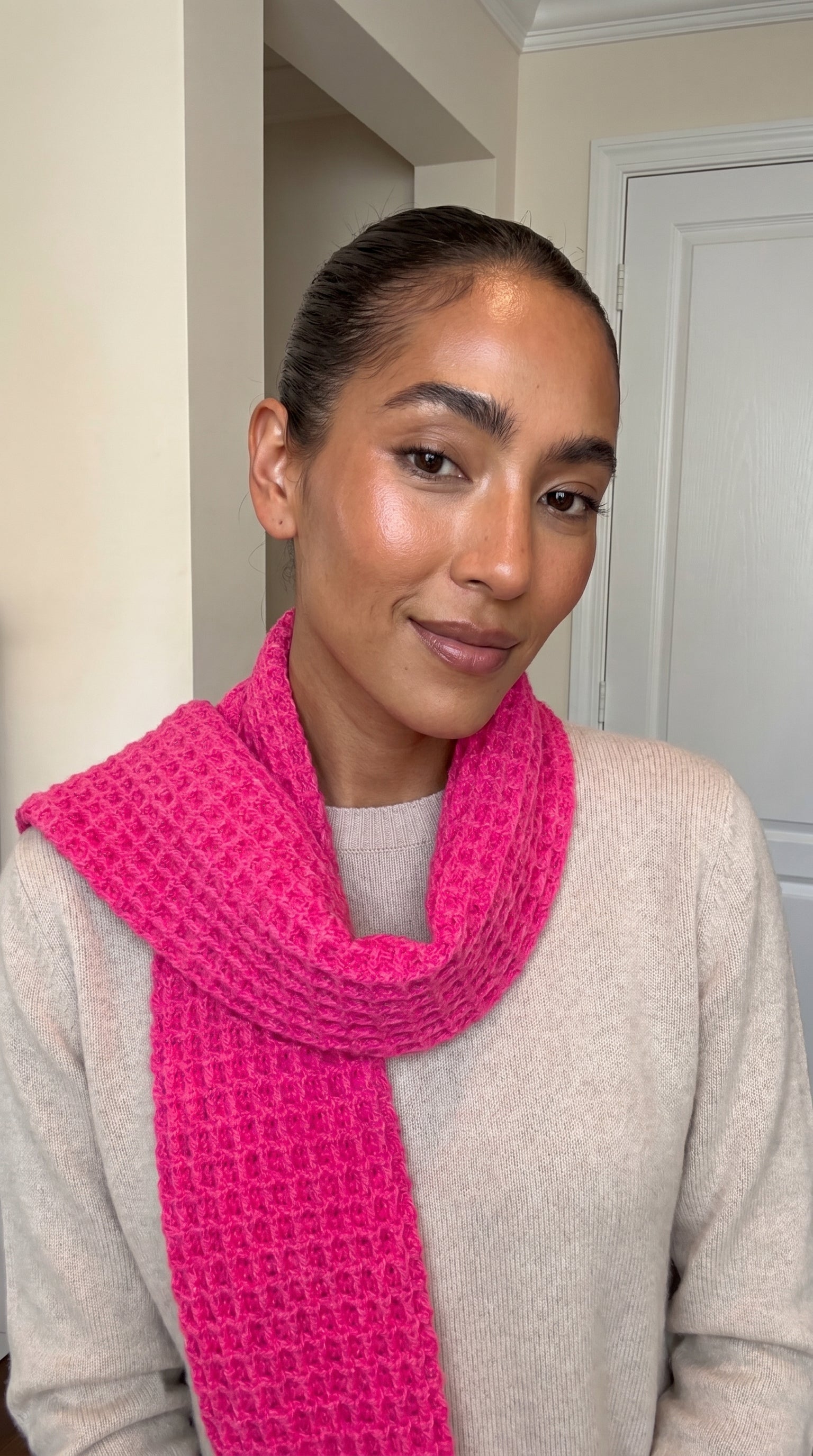 Artisan Scarf Hot Pink—JJ’s Stitch