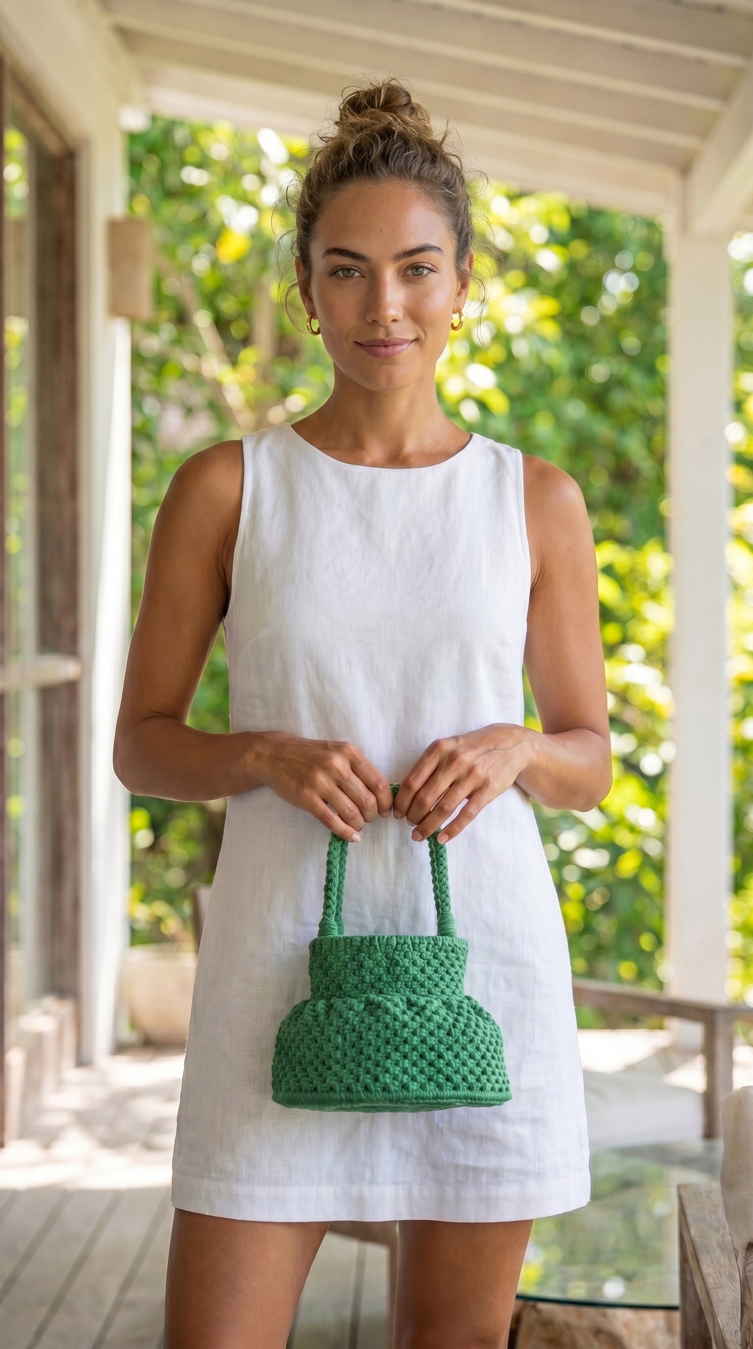 Handmade Crochet Bucket Bag – Green| JJ’s Stitch