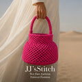 Handmade Crochet Bucket Bag – Shocking Pink| JJ’s Stitch