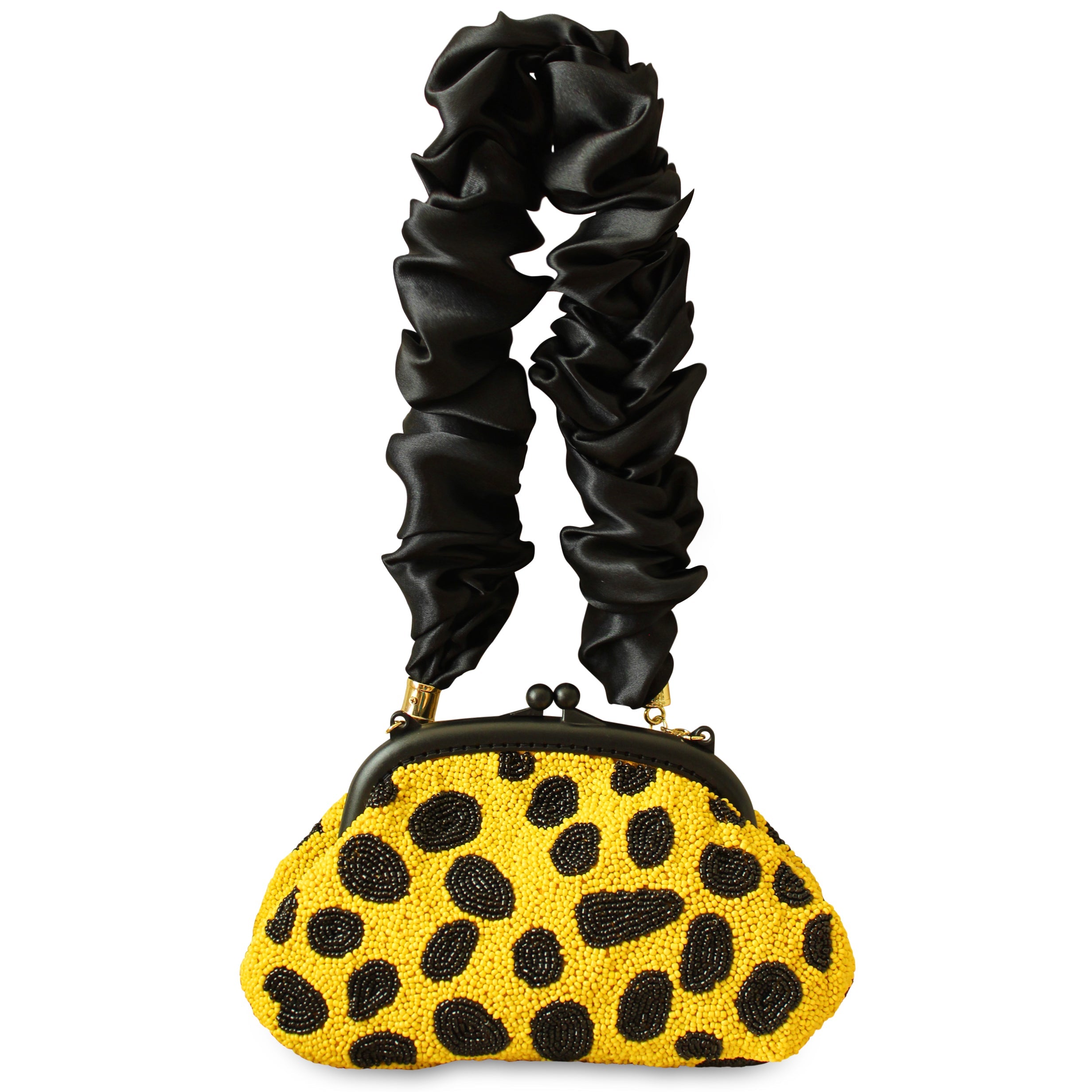 The Arnoldi Venom Clutch Bag In Black & Yellow