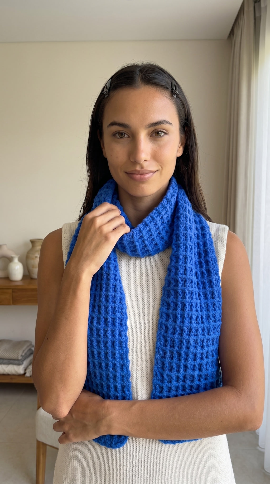 Artisan Scarf in Savoy Blue—JJ’s Stitch