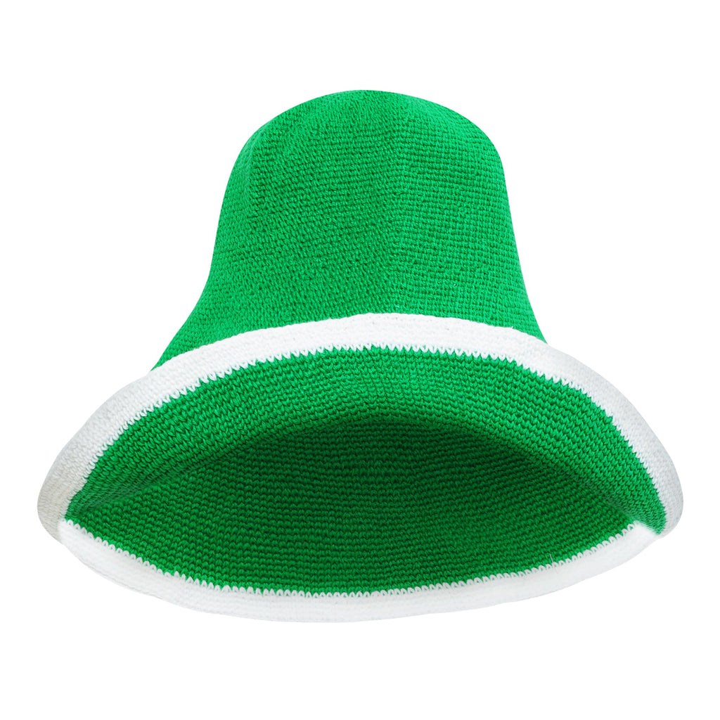 BLOOM LINE Crochet Sun Hat In Kelly Green