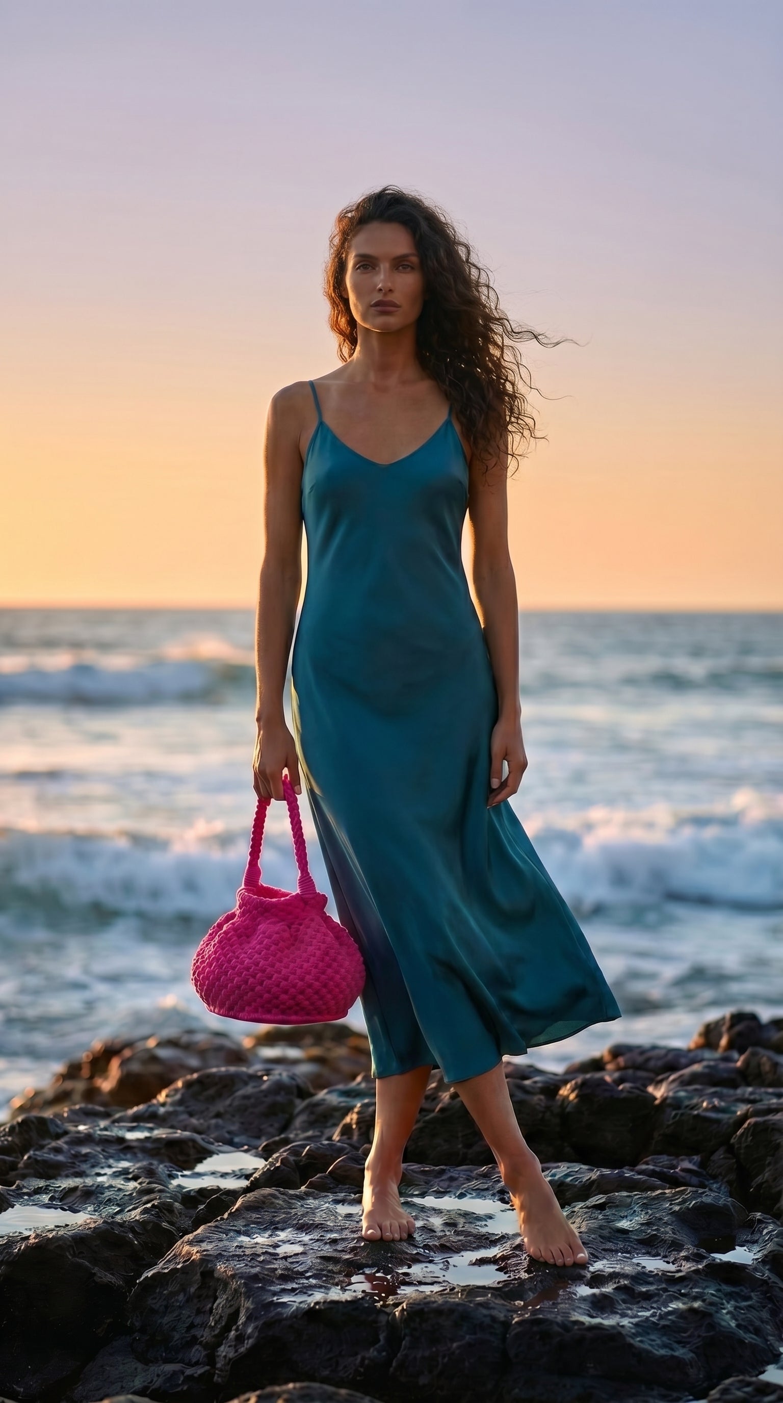 Handmade Crochet Bucket Bag – Shocking Pink| JJ’s Stitch
