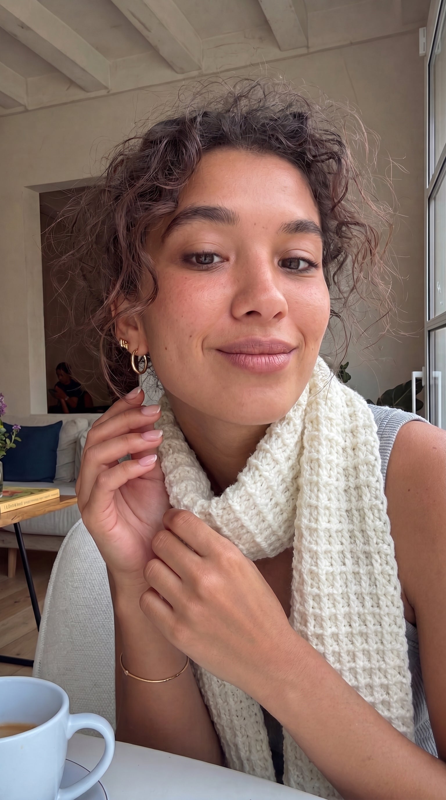 Artisan Scarf in Off White—JJ’s Stitch