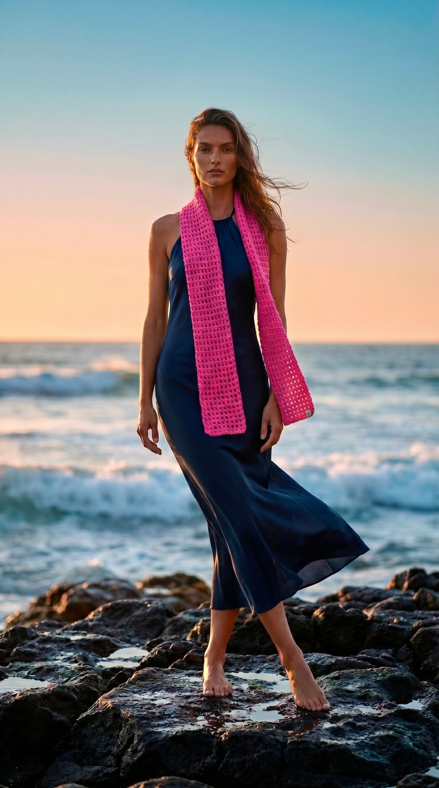 Artisan Scarf Hot Pink—JJ’s Stitch
