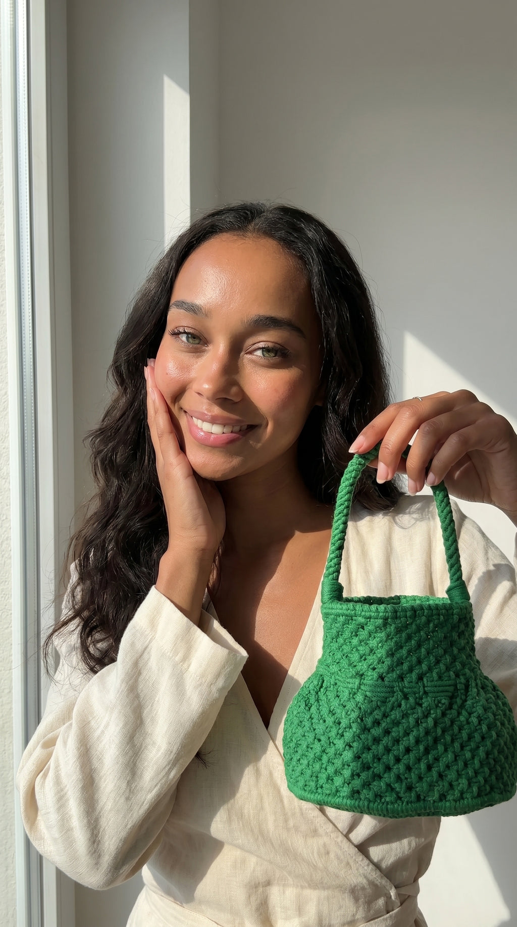 Handmade Crochet Bucket Bag – Green| JJ’s Stitch