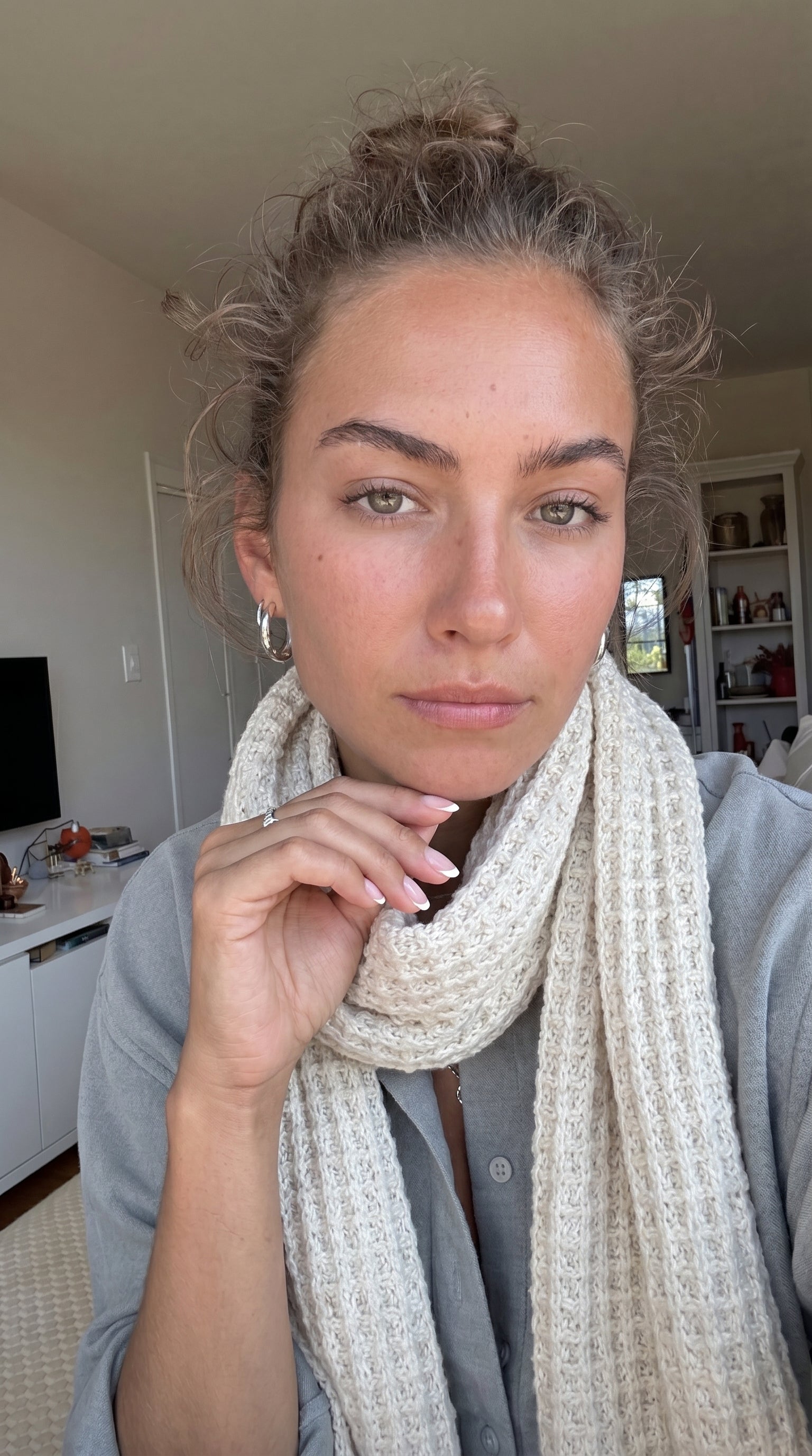 Artisan Scarf in Off White—JJ’s Stitch