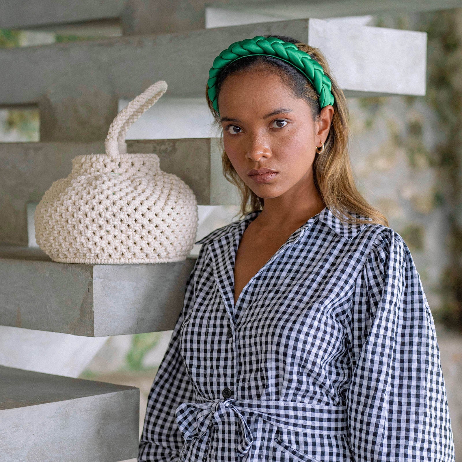 NAGA Macrame Bucket Bag