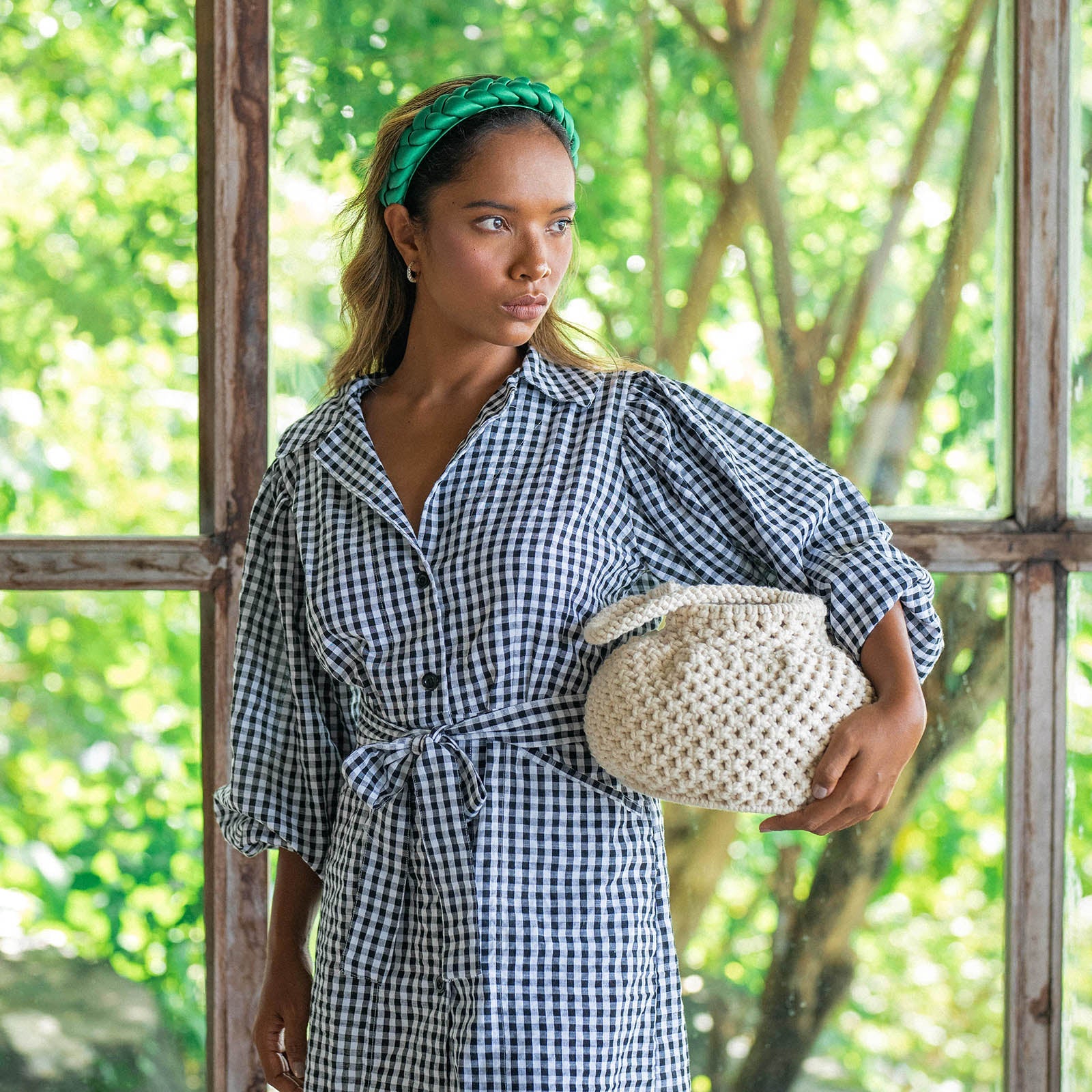 NAGA Macrame Bucket Bag