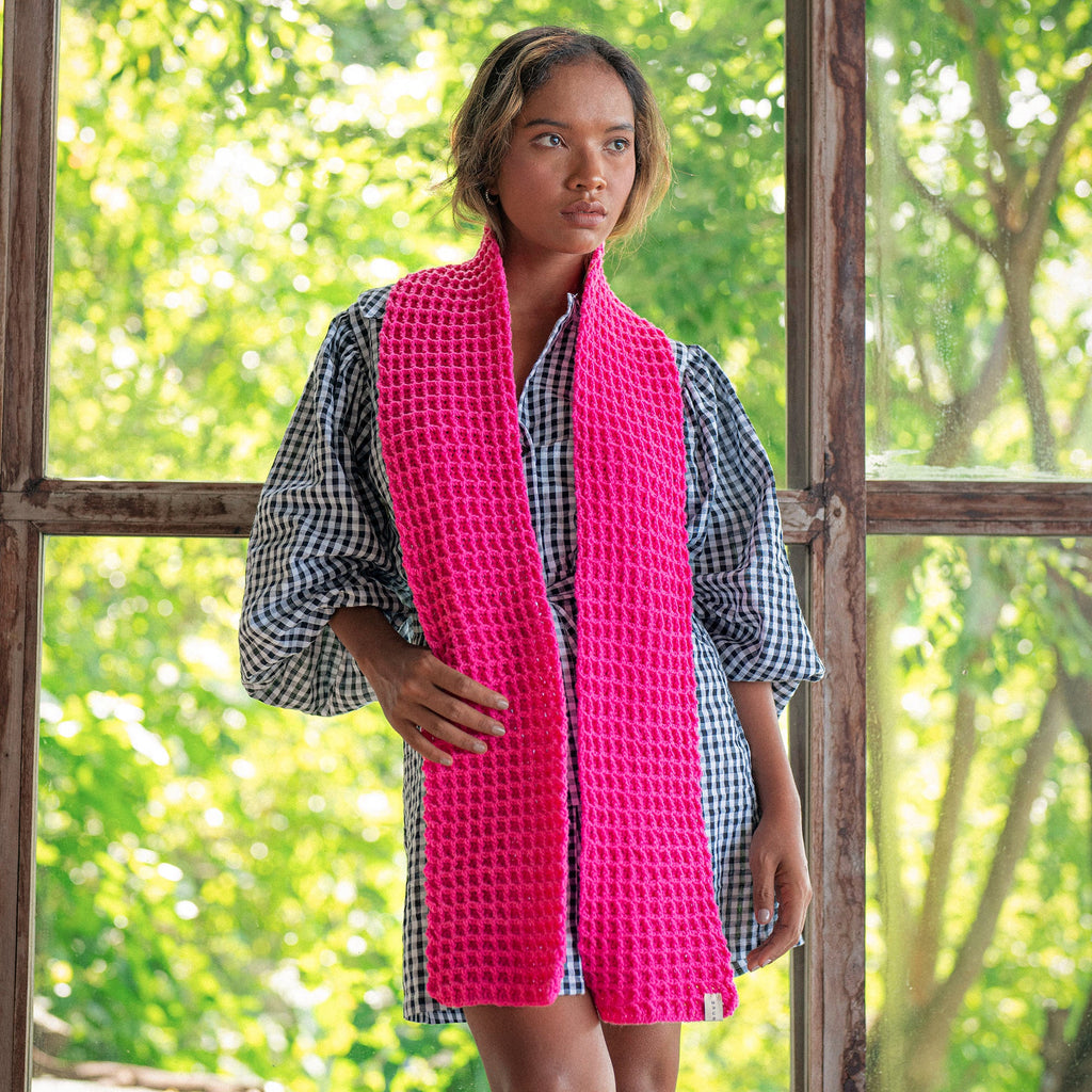 Artisan Scarf Hot Pink—JJ’s Stitch