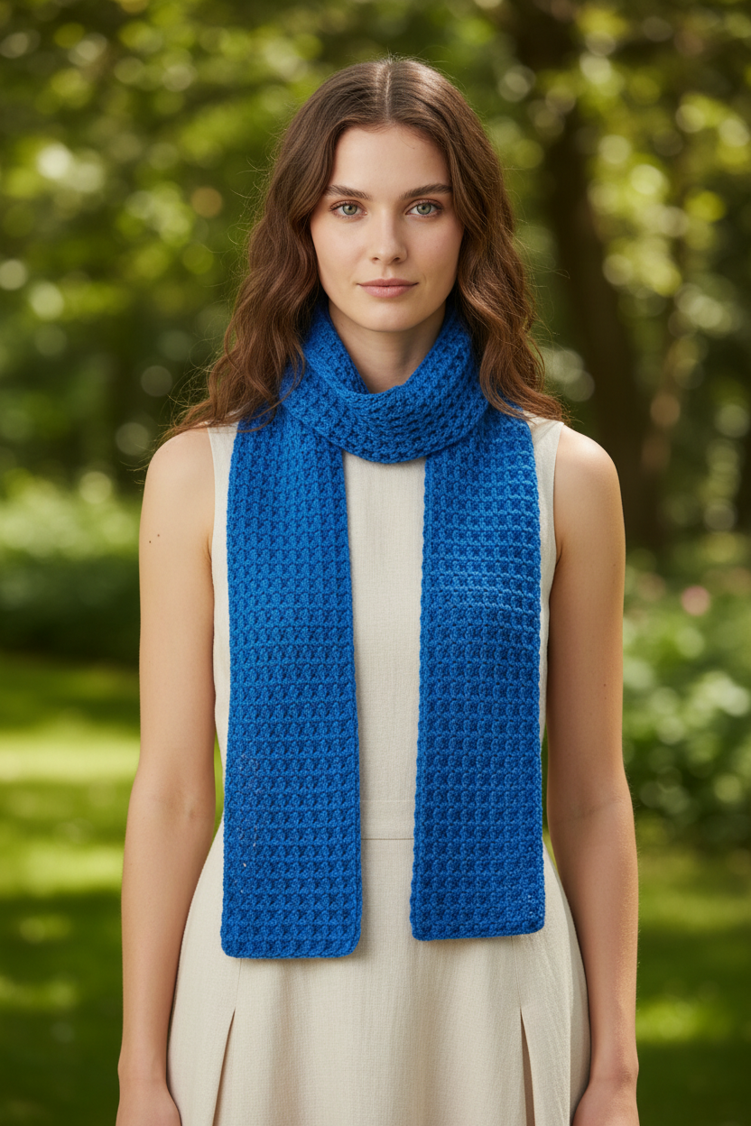 Artisan Scarf in Savoy Blue—JJ’s Stitch